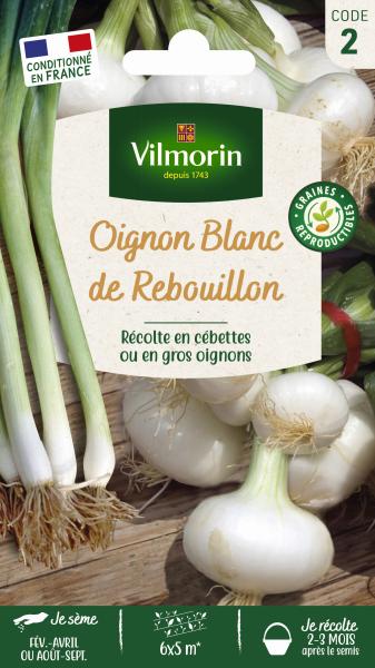 Potagères - Oignon Blanc Rebouillon  - PACKAGING_RECTO
